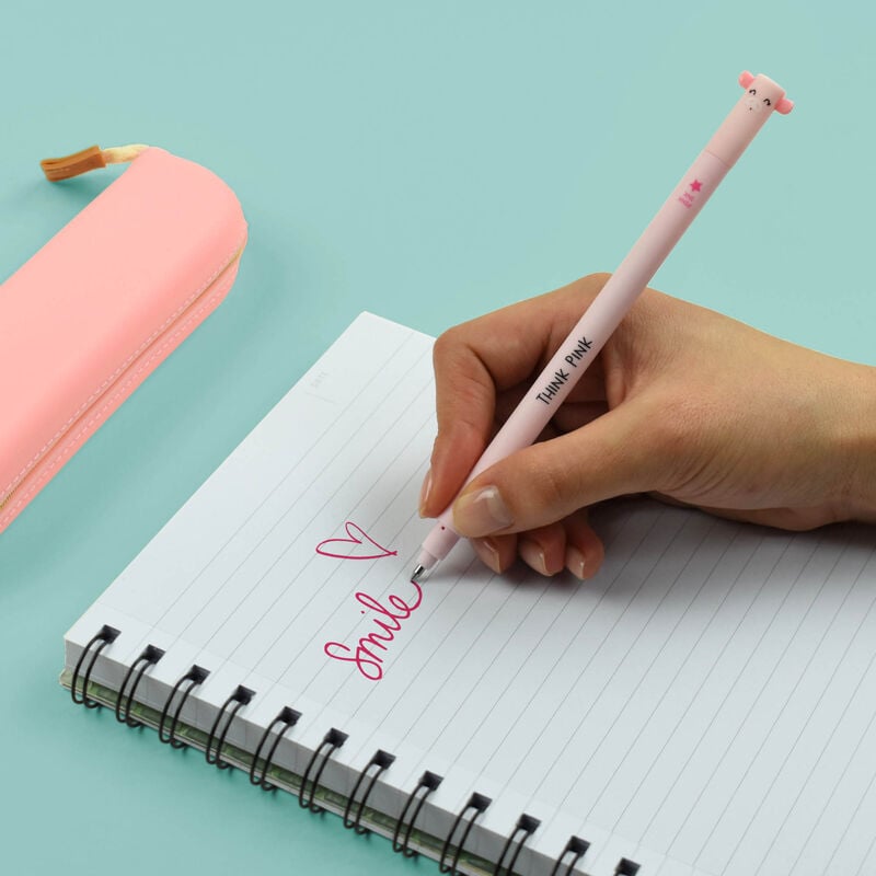 Erasable Pen 'Piggy' Pink ink 0.7mm - Honest Paper - 8052461965857