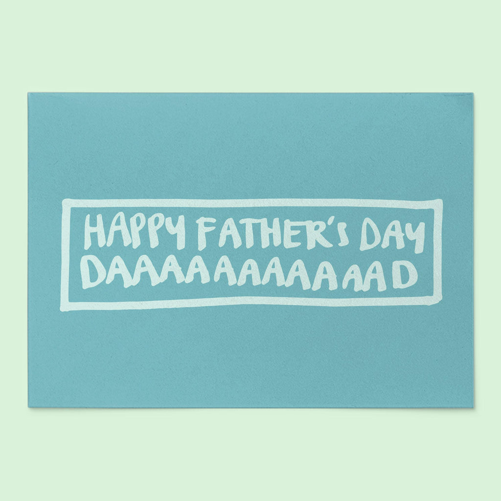 Handwritten 'Happy Father's Day Dad' Greeting Card *Limited Stock* - Honest Paper - 14963