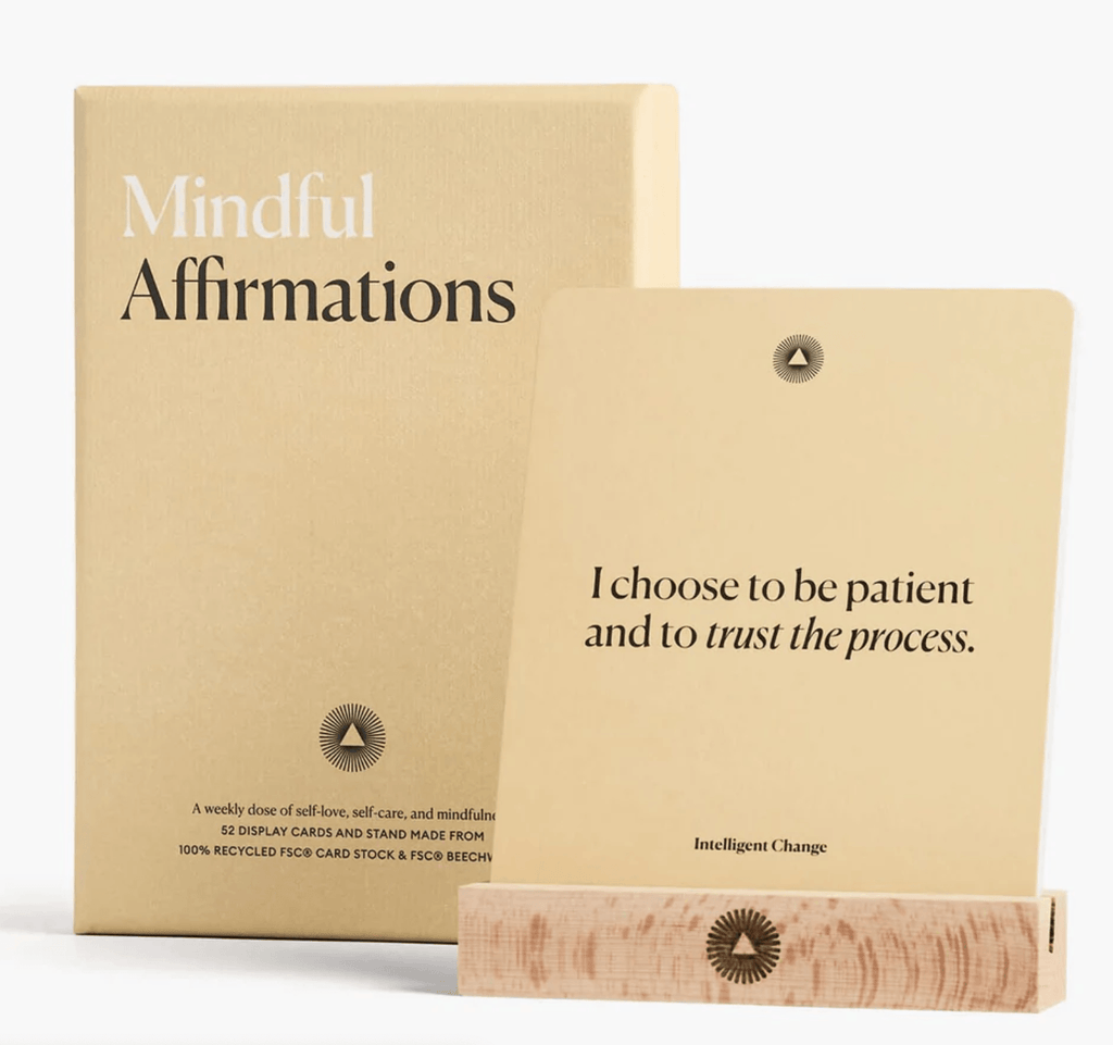 Mindful Affirmations Cards & Wood Stand - Honest Paper - 5060825620048
