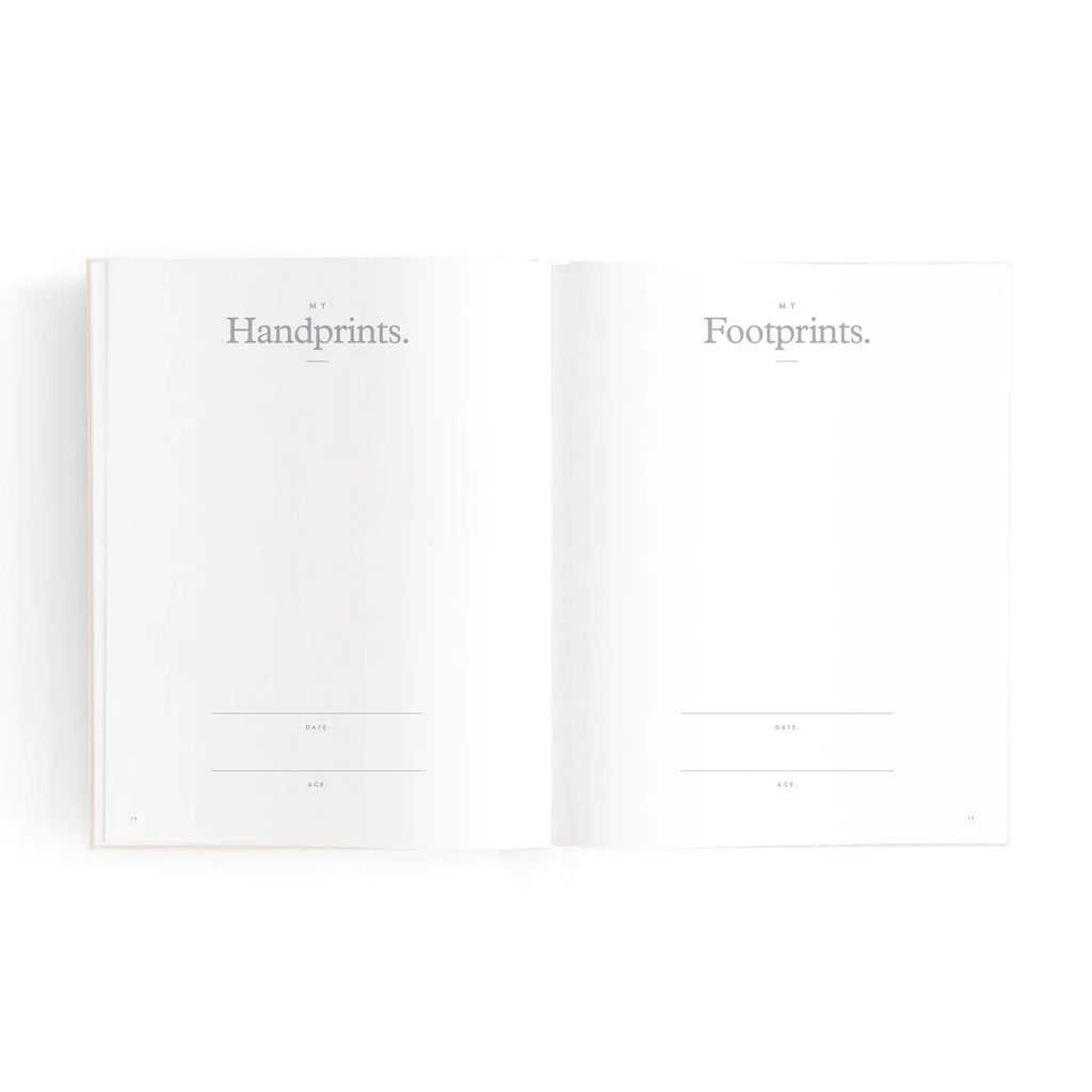 Mini Baby Book with 'Oatmeal' Linen Hardcover - Honest Paper - 31649