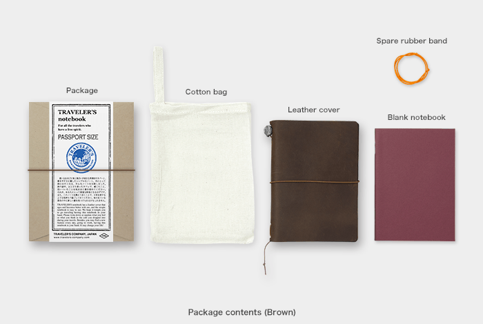 Passport 'Traveler's Notebook Starter Set' in Brown Leather - Honest Paper - 4902805150279