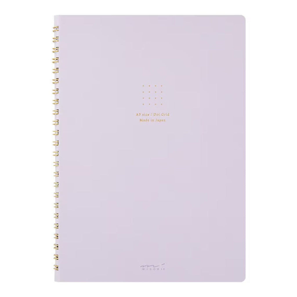 'Purple' Spiral Bound Dot Grid Notebook - Honest Paper - 4902805153355