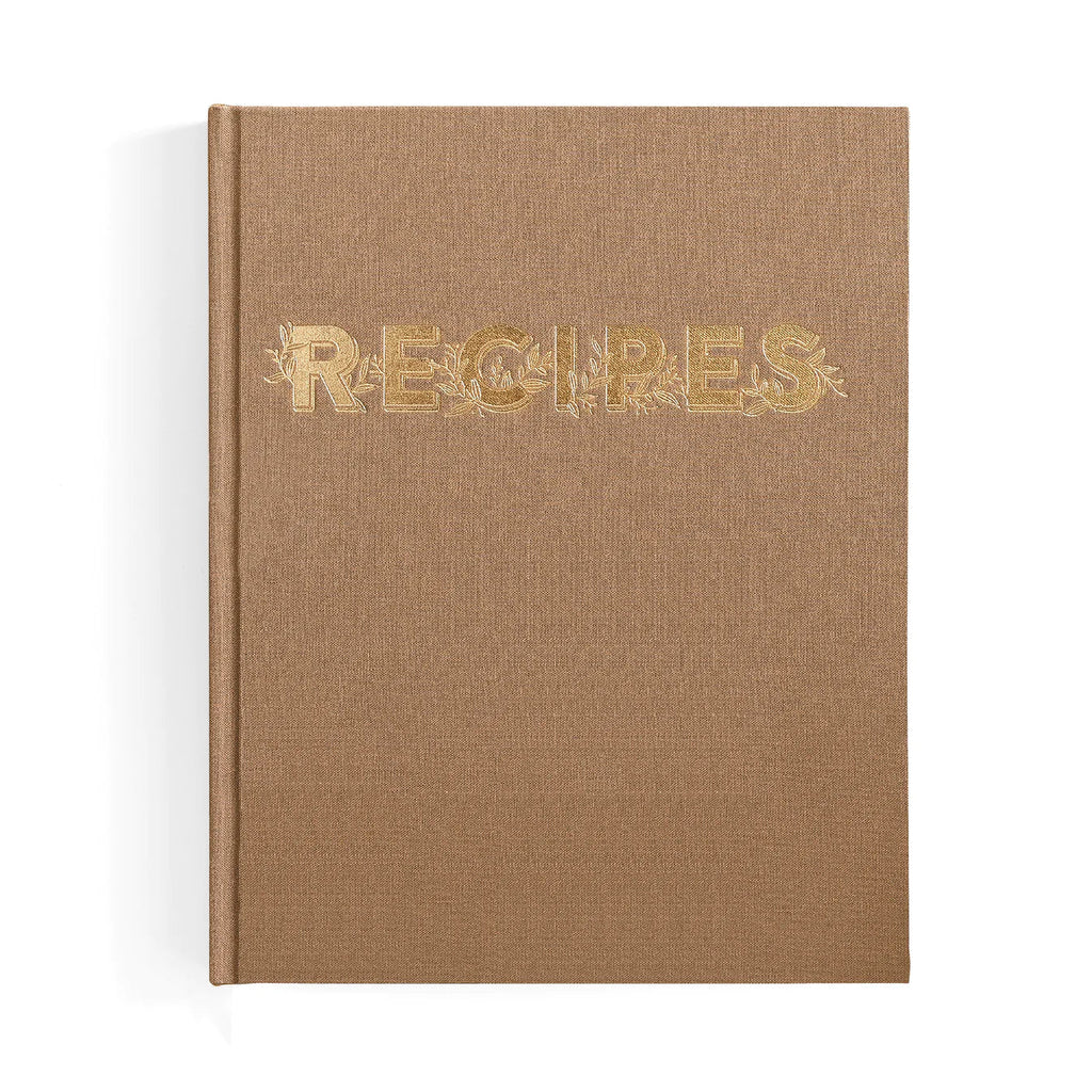 'Recipe' Book with Latte Linen Hardcover - Honest Paper - 2234005