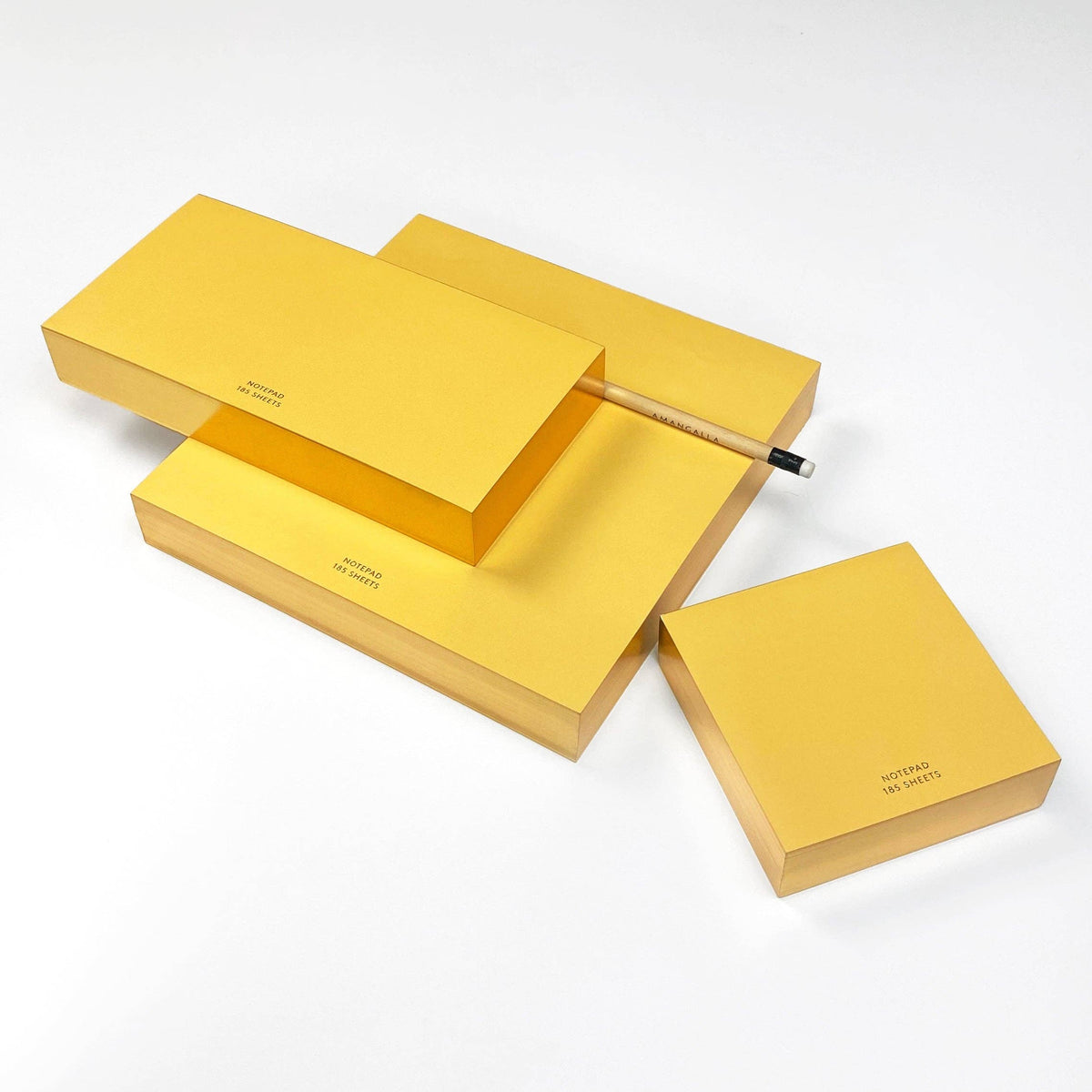 Wms&Co. Notebooks | Notepad: Yellow with gold edging – Honest Paper