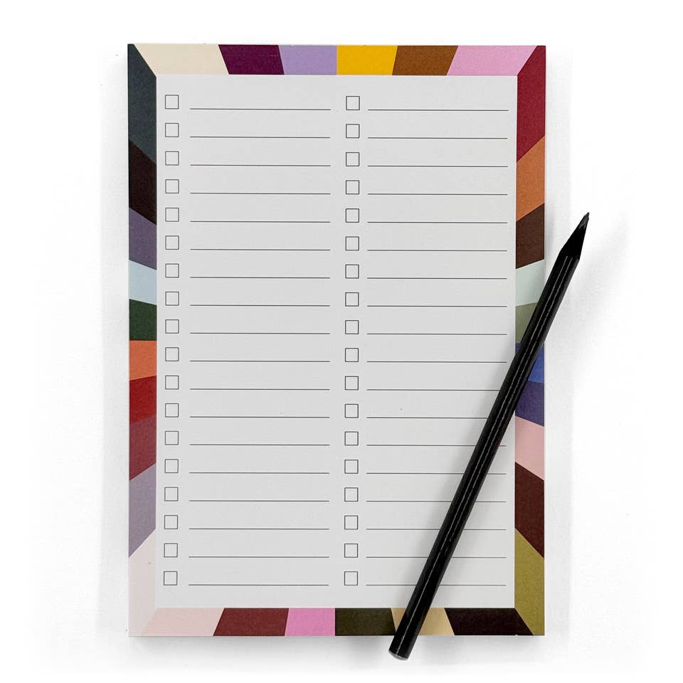 Pavilion | Starburst Abstract Art Lined A5 Notepad – Honest Paper