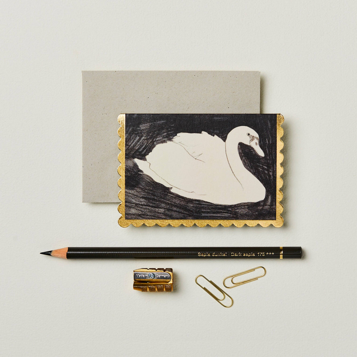 Swan Mini Card – Honest Paper