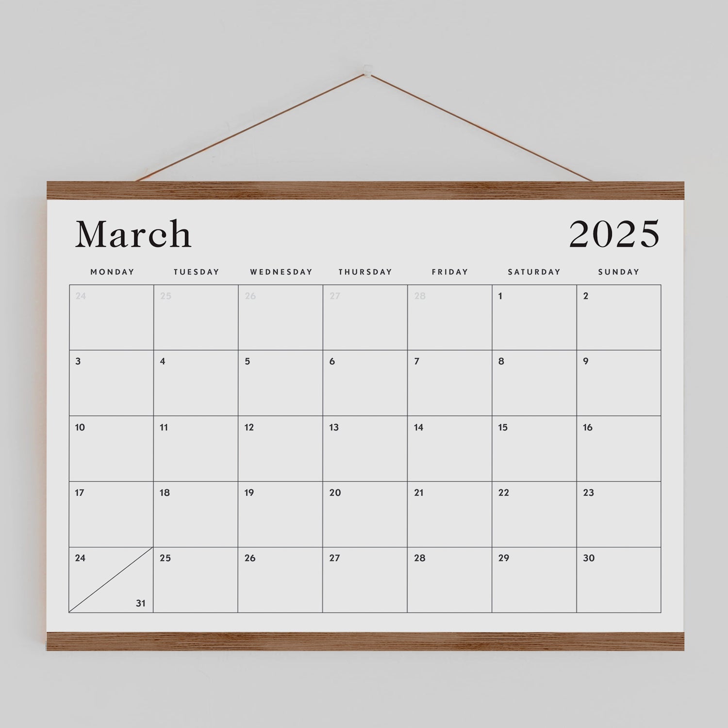 Printable MidYear Calendar 20242025 (Digital Download) Honest Paper