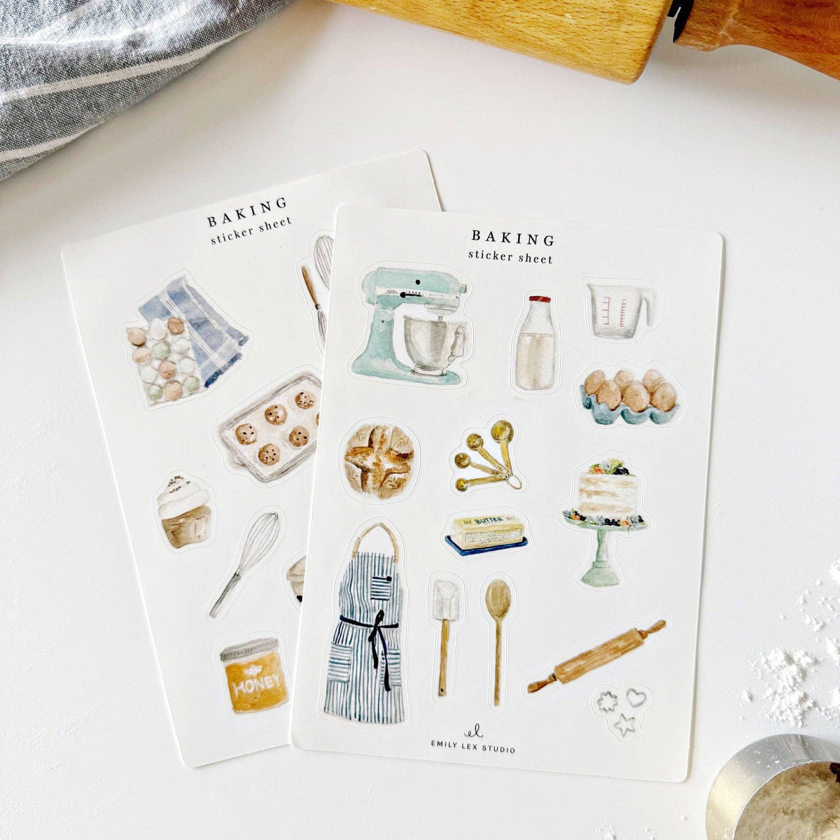 emily lex | Baking sticker sheet – Honest Paper