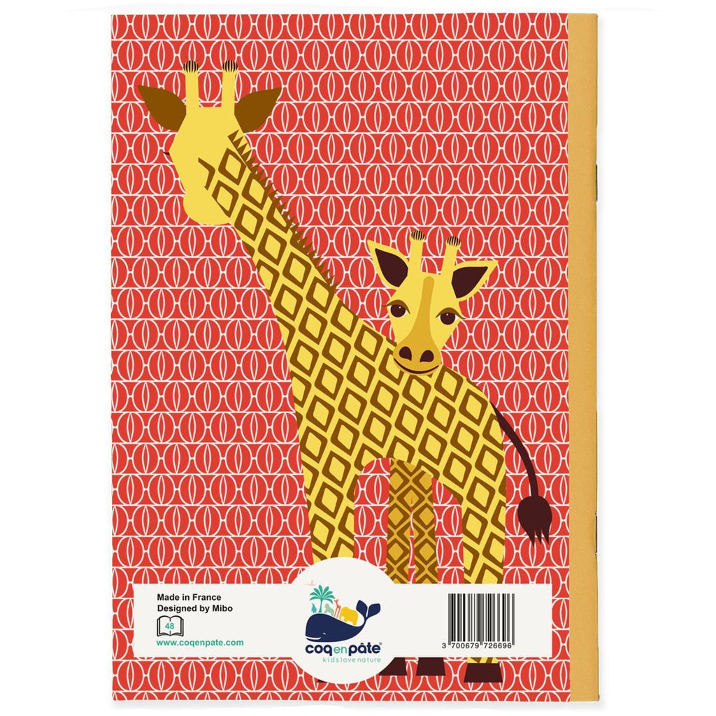 A5 Recycled Notebook 'Giraffe' - Honest Paper - 3700679726696