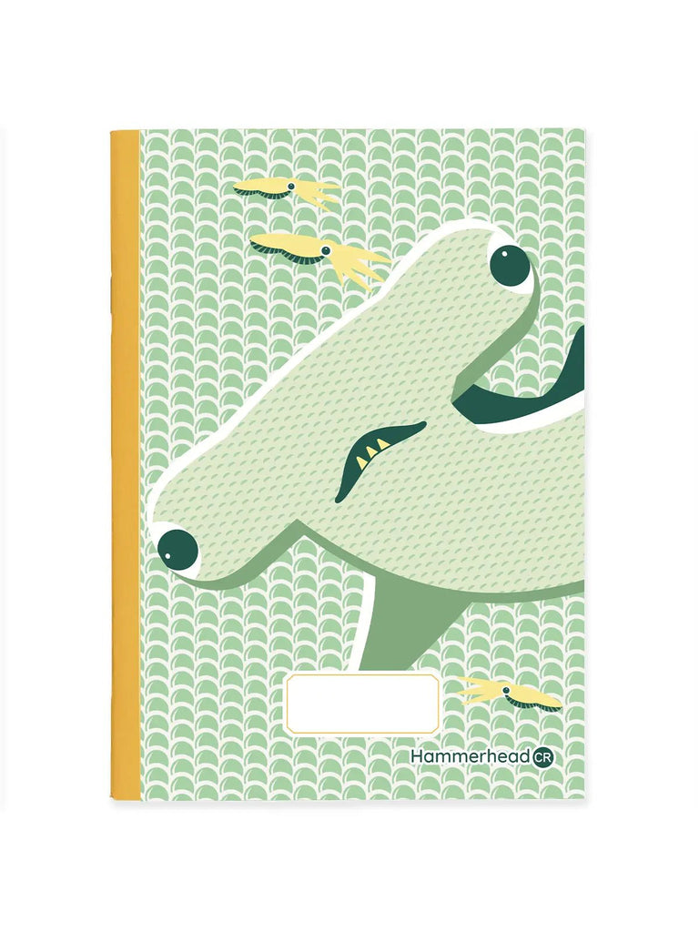 A5 Recycled Notebook 'Hammerhead Shark' - Honest Paper - 3700679728553