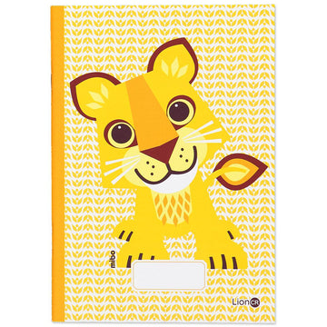 A5 Recycled Notebook 'Lion' - Honest Paper - 3700679718370