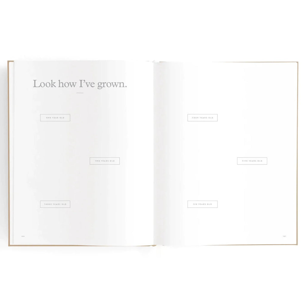 Baby Book with 'Biscuit' Linen Hardcover - Honest Paper - 31647