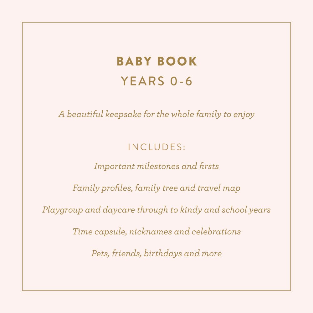 Baby Book with Linen Hardcover 'Broderie' - Honest Paper - 2235589