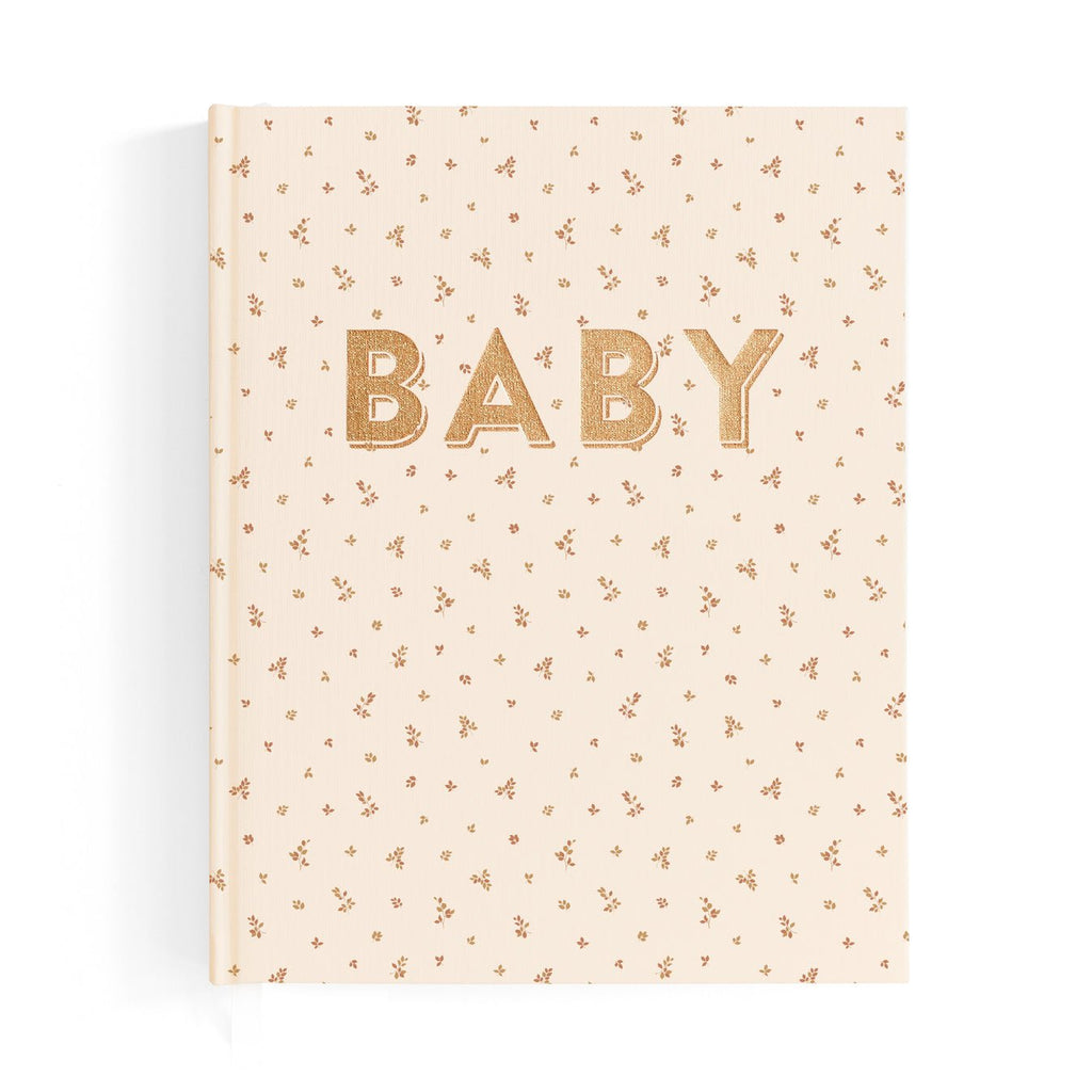 Baby Book with Linen Hardcover 'Broderie' - Honest Paper - 2235589
