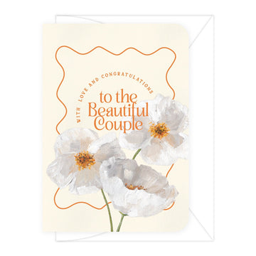 'Beautiful Couple' Poppies Greeting Card - Honest Paper - 5061008170312