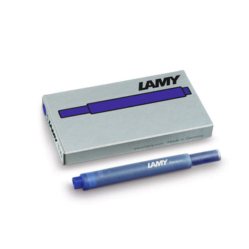 'Blue' LAMY T10 Fountain Pen Ink Cartridges (5pk) - Honest Paper - 13409