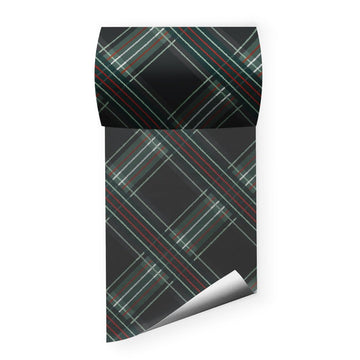 'Charcoal Tartan' Mini Wrapping Bands - Honest Paper - 27511