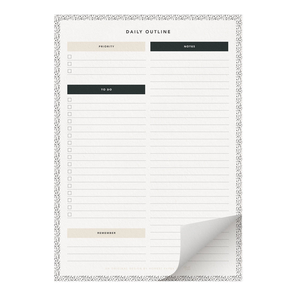Composition 'Daily Outline' A4 Notepad - Honest Paper - 32148
