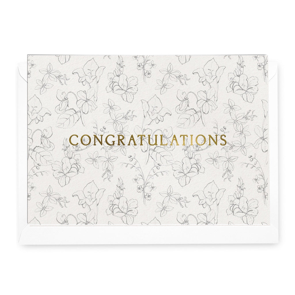 'Congratulations' Floriography Greeting Card - Honest Paper - 5061008170206