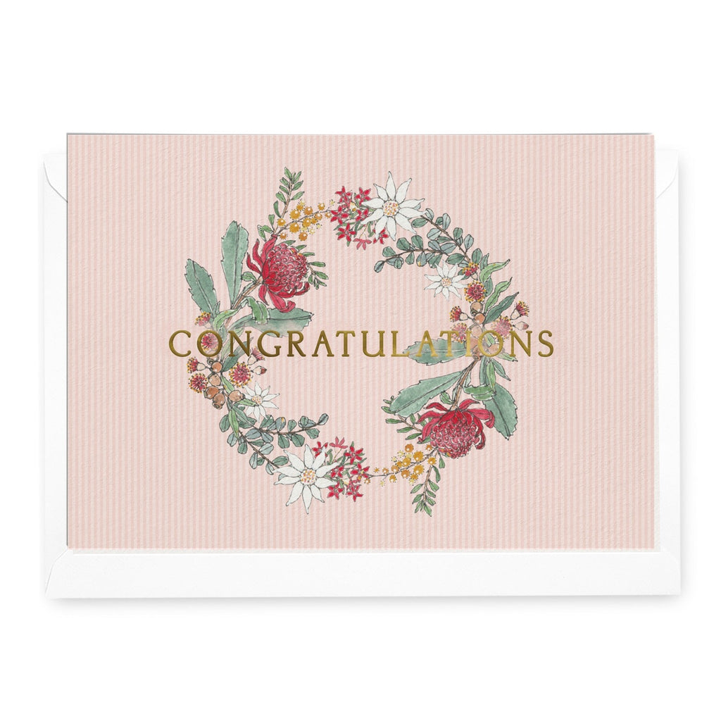 'Congratulations' Native Floral Greeting Card - Honest Paper - 2234725