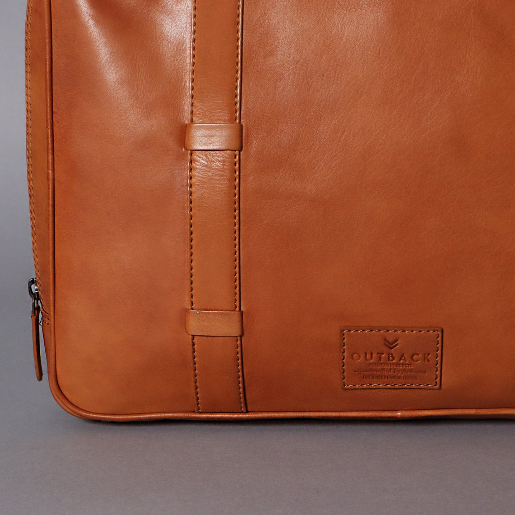 Creek Leather Briefcase 'Tan' - Honest Paper - 30742