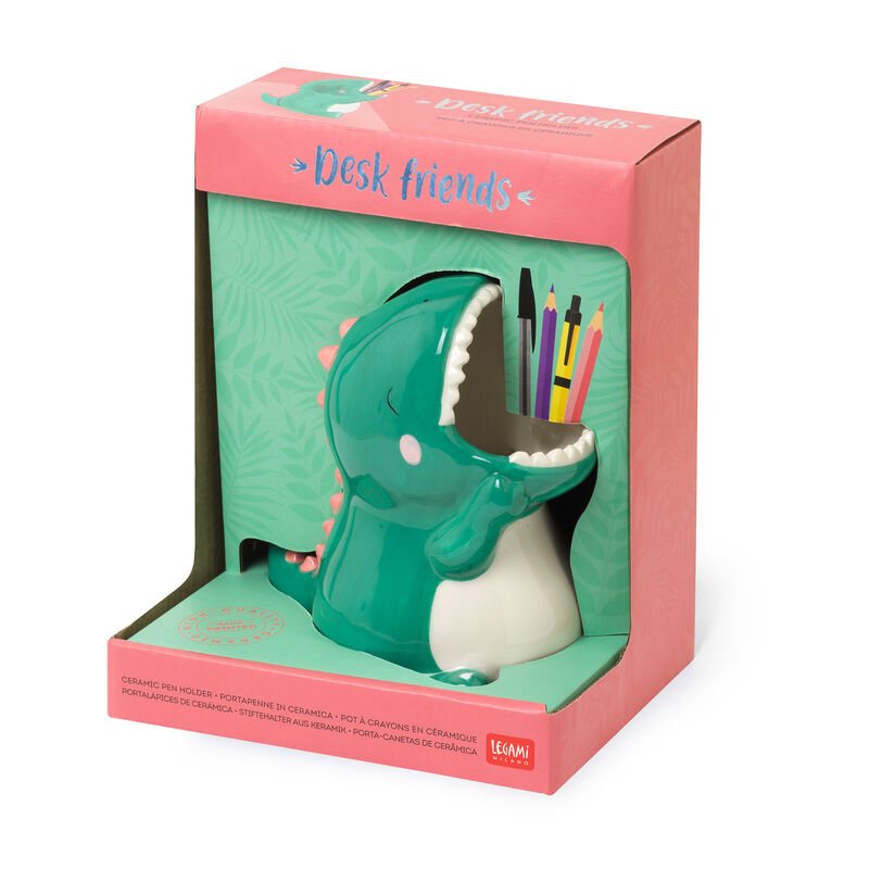 Desk Friends 'Dino' Ceramic Pen Holder - Honest Paper - 8054117620165