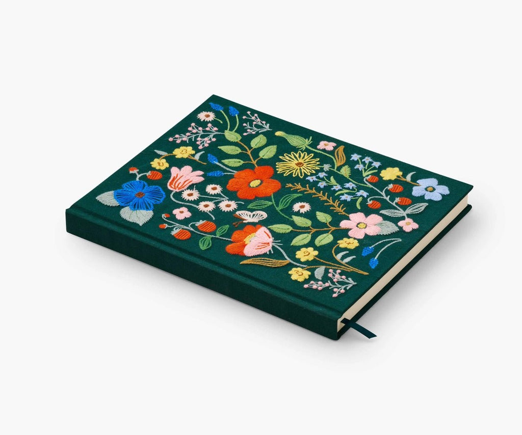 Embroidered Keepsake 'Strawberry Fields' Hardback Sketchbook - Honest Paper - 32223