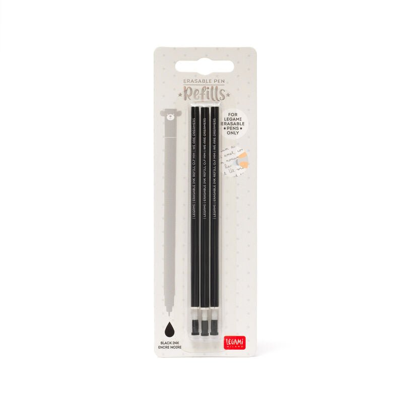 Erasable Pen 'Black' Ink Refills (3pk) - Honest Paper - 2235839