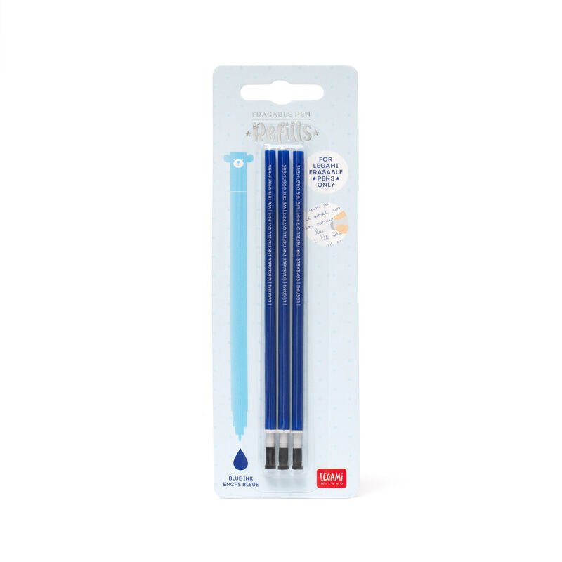 Erasable Pen 'Blue' Ink Refills (3pk) - Honest Paper - 2235838