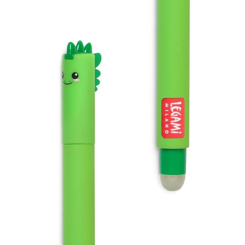 Erasable Pen 'Dino' Green Ink 0.7mm - Honest Paper - 8052461965840