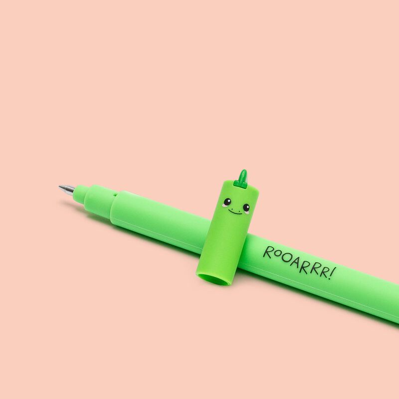 Erasable Pen 'Dino' Green Ink 0.7mm - Honest Paper - 8052461965840