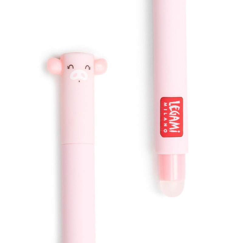 Erasable Pen 'Piggy' Pink ink 0.7mm - Honest Paper - 8052461965857