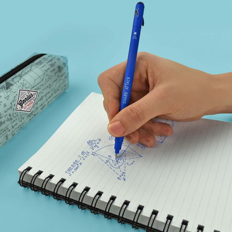 Erasable Pen 'Shark' Blue Ink 0.7mm - Honest Paper - 8051739306880
