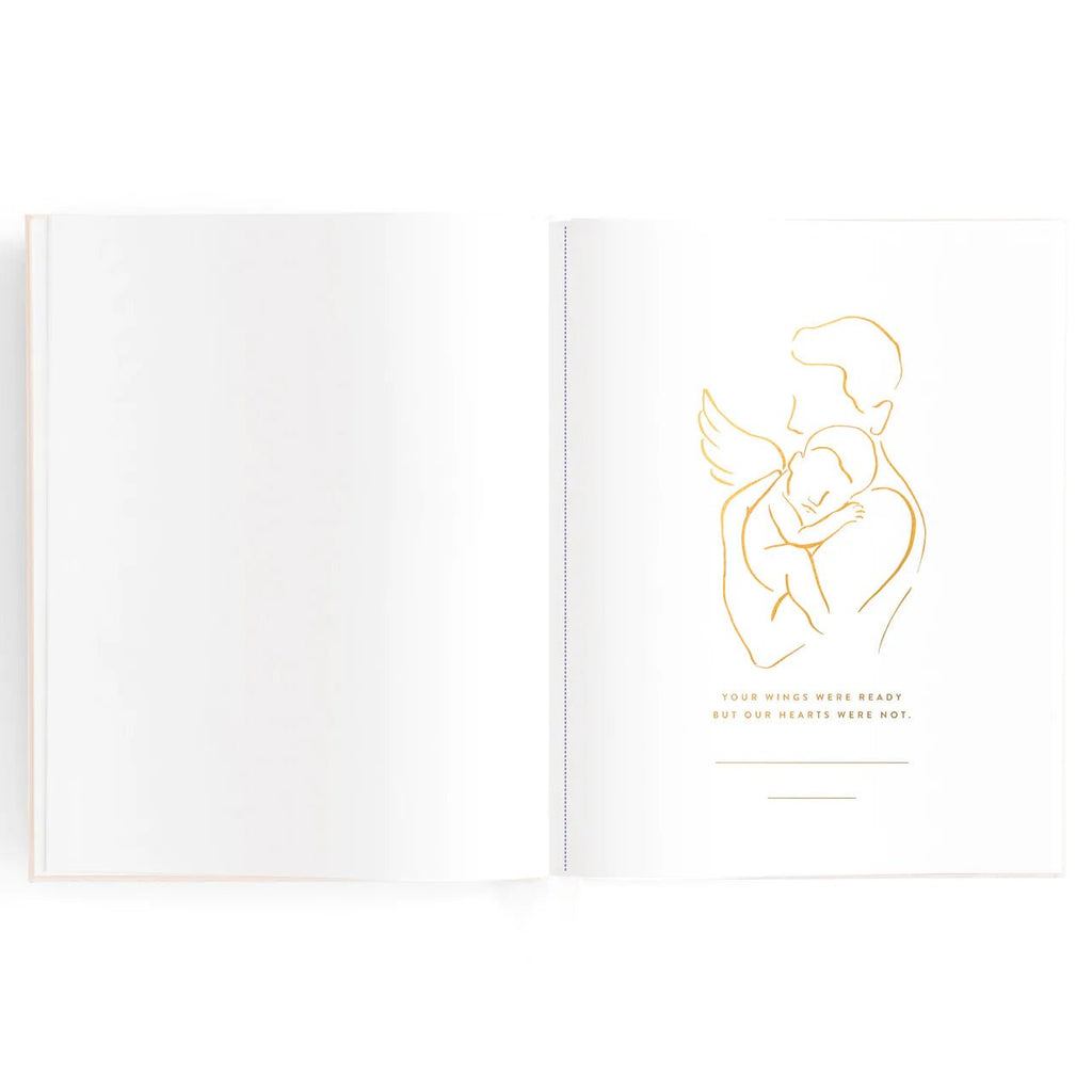 'Forever in Our Hearts' Infant Loss & Miscarriage Journal with Linen Hardcover - Honest Paper - 31645
