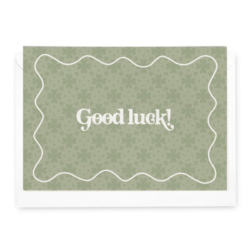 'Good Luck' Clover Greeting Card - Honest Paper - 31139