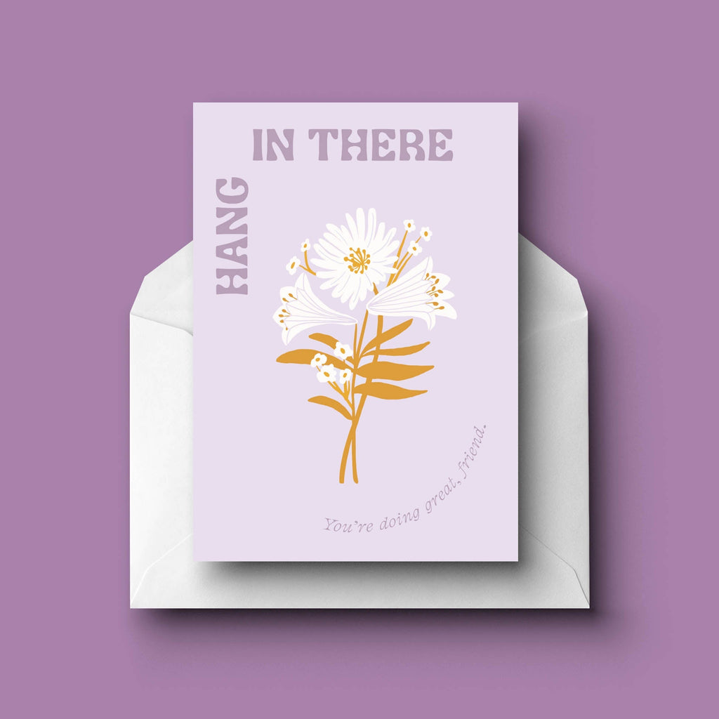 'Hang In There' Greeting Card - Limited Stock - Honest Paper - 23480