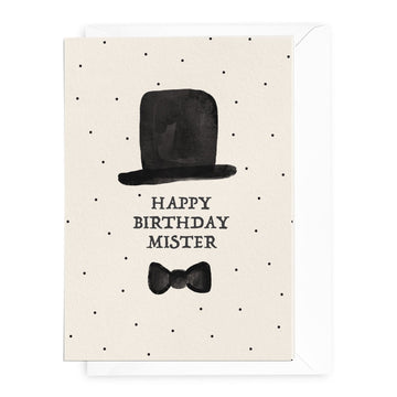 'Happy Birthday Mister' Greeting Card - Honest Paper - 22987