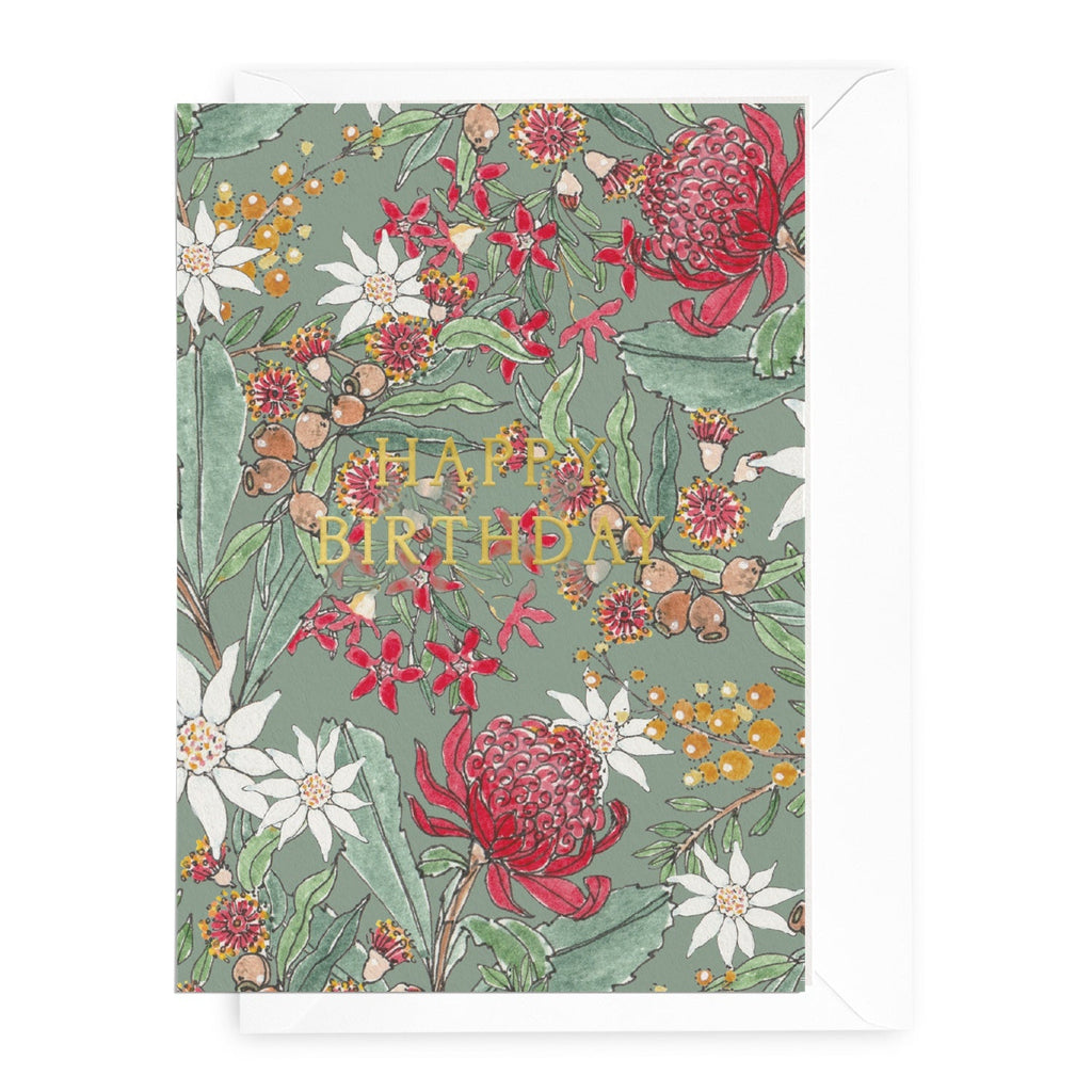 'Happy Birthday' Native Floral Greeting Card - Honest Paper - 2234728