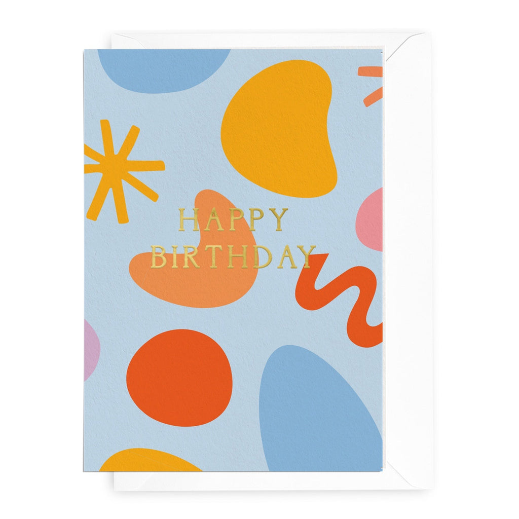 'Happy Birthday' Shapes Greeting Card - Honest Paper - 2234726