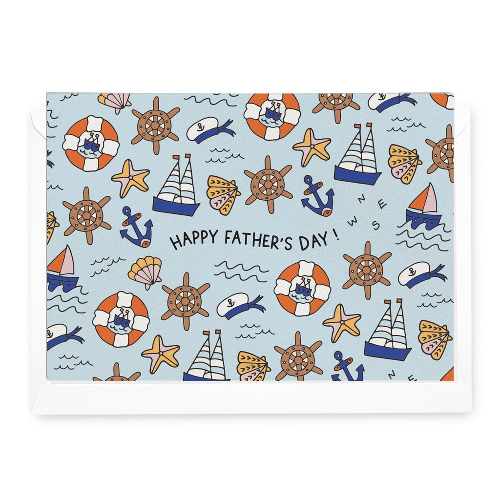 'Happy Father's Day' Nautical Greeting Card - Honest Paper - 2232790