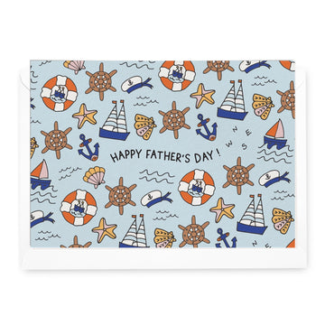 'Happy Father's Day' Nautical Greeting Card - Honest Paper - 2232790