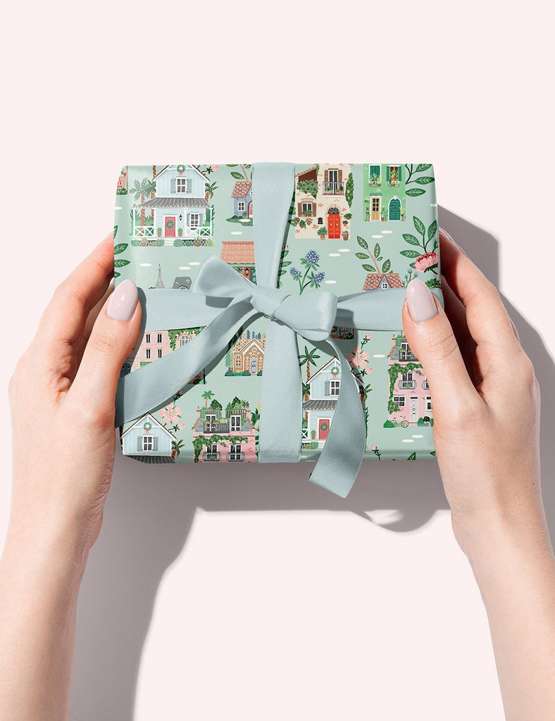 Hoglet & Co. 'Summer Fruits / Around the World' Double Sided Gift Wrap - Honest Paper - 12198290