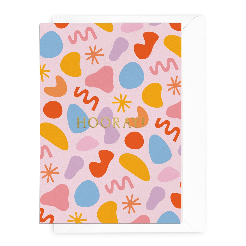 'Hooray' Shapes Greeting Card - Honest Paper - 2234729