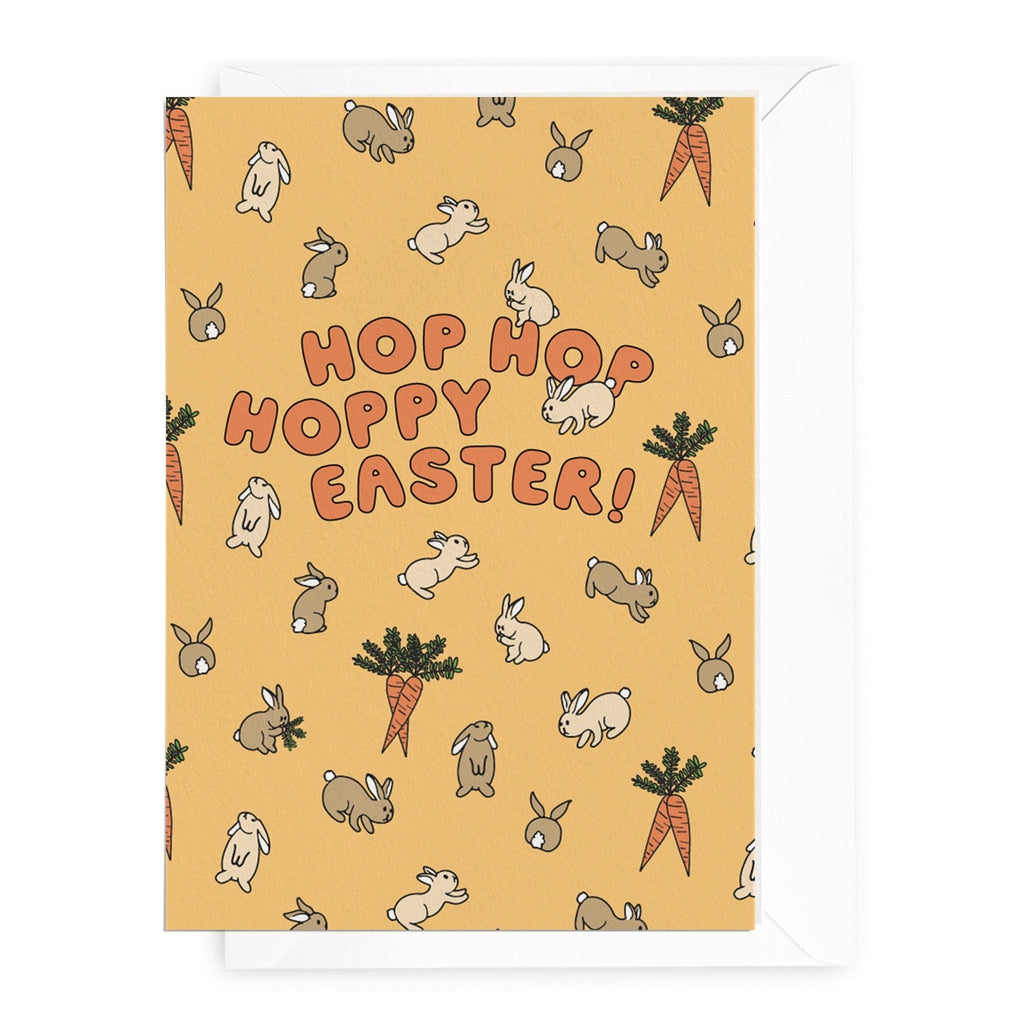 'Hop Hop Hoppy Easter' Bunnies Greeting Card - Honest Paper - 5061008170138