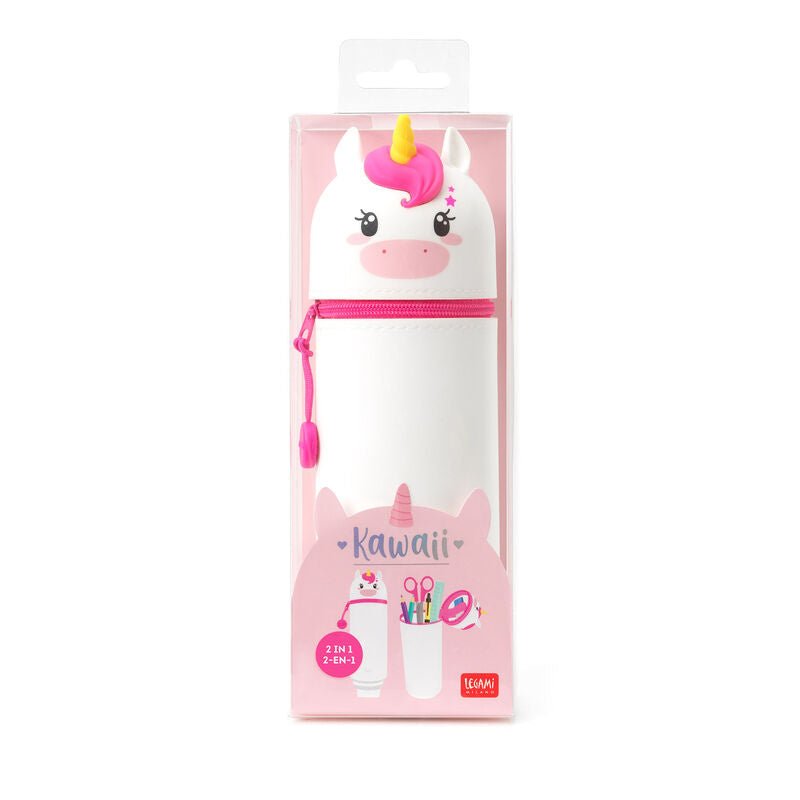 Kawaii Soft Silicone Pencil Case 'Unicorn' - Honest Paper - 8053610781793