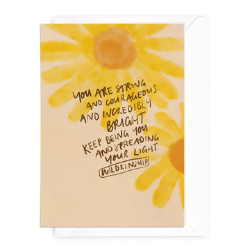 'Keep Being You' Greeting Card - Honest Paper - 21642