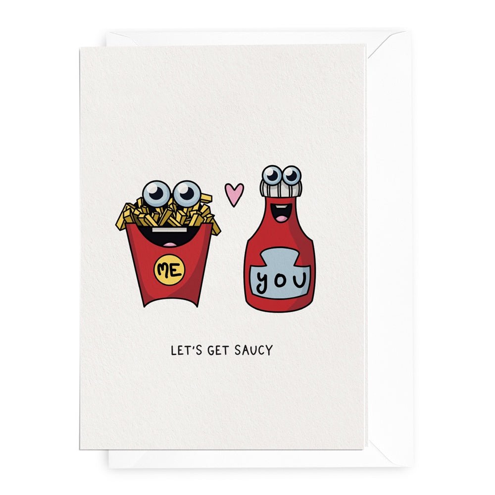 'Let's Get Saucy' Greeting Card - Honest Paper - 30779