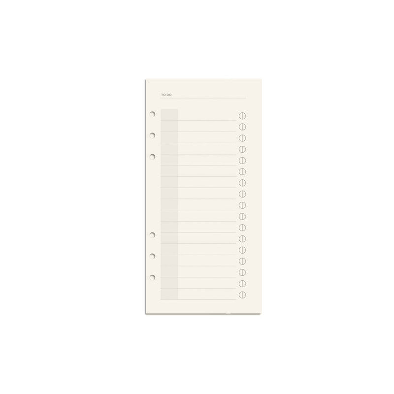 List Planner Inserts for Vegan Leather Planners - Honest Paper - 9346110103974