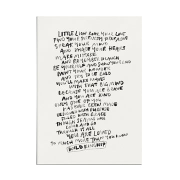 'Little Lion' Art Print - 2nd Edition - Honest Paper - 21998