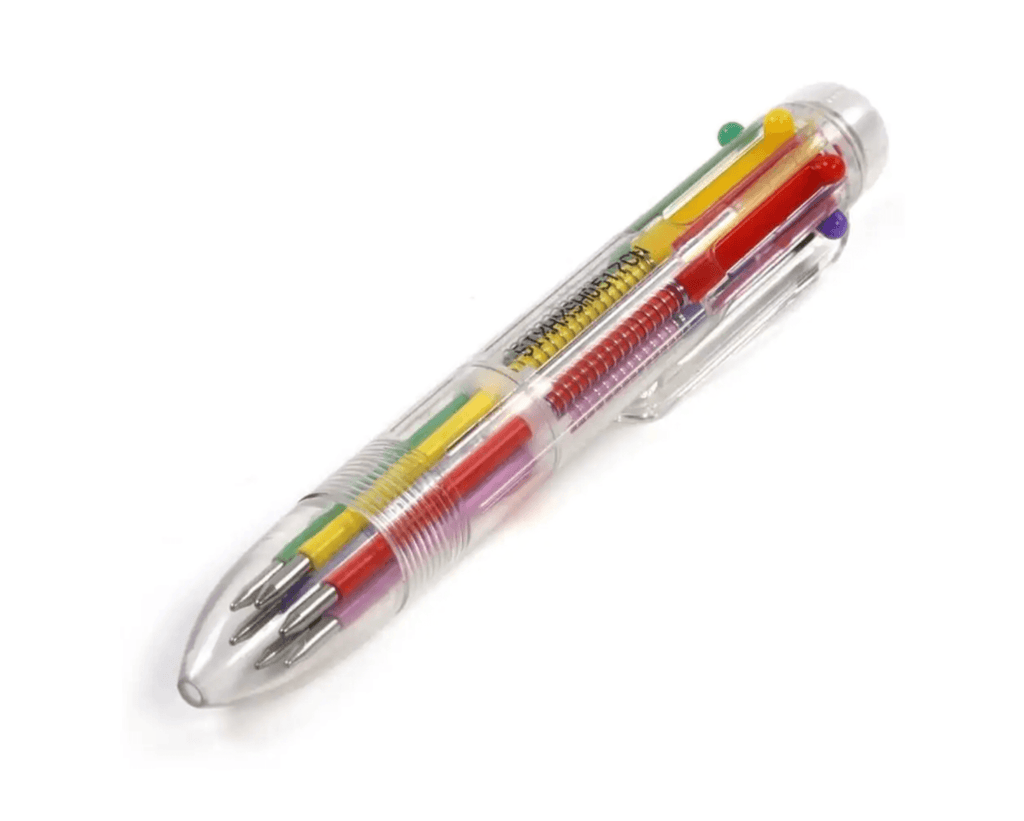 Magic Rainbow 6 Colour Click Pen - Honest Paper - 8051764529087
